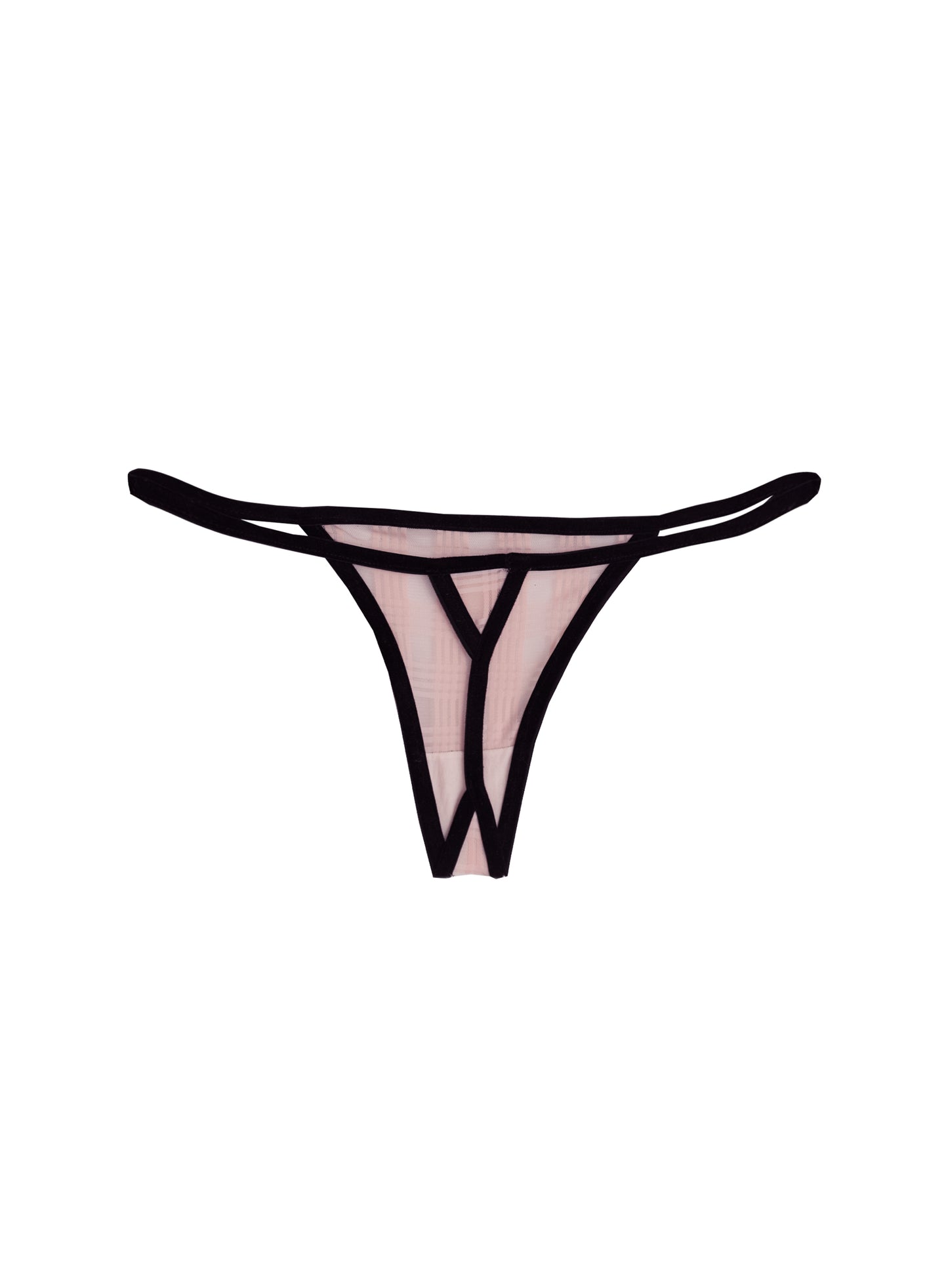 She ate - Pink chequered thong