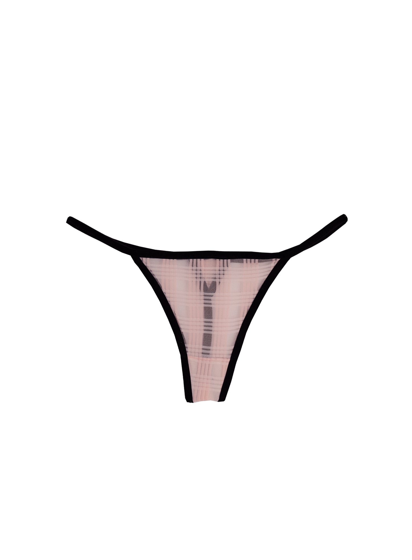 She ate - Pink chequered thong