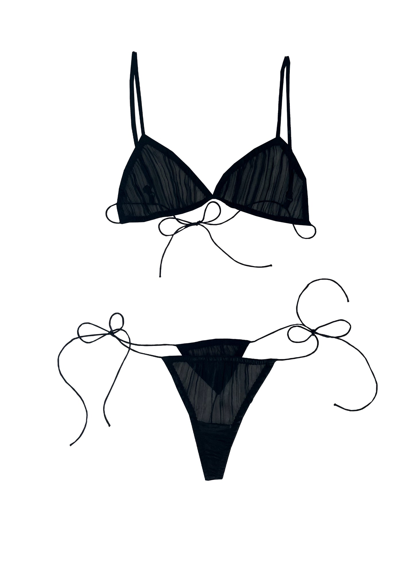Lara 100% pleated silk set