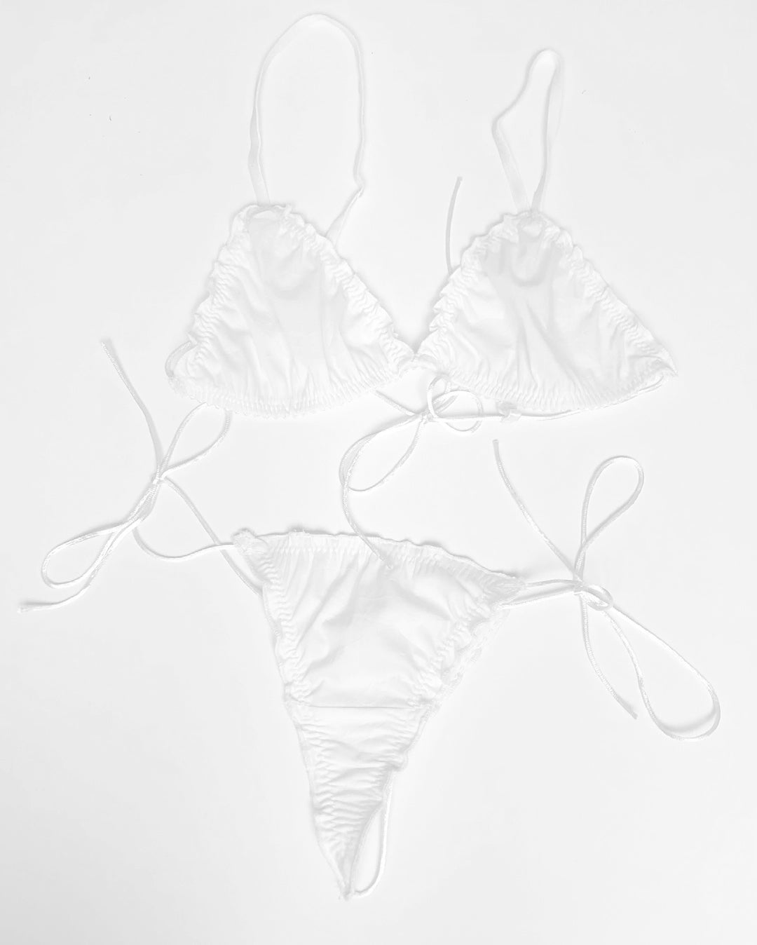 White cotton underwear set