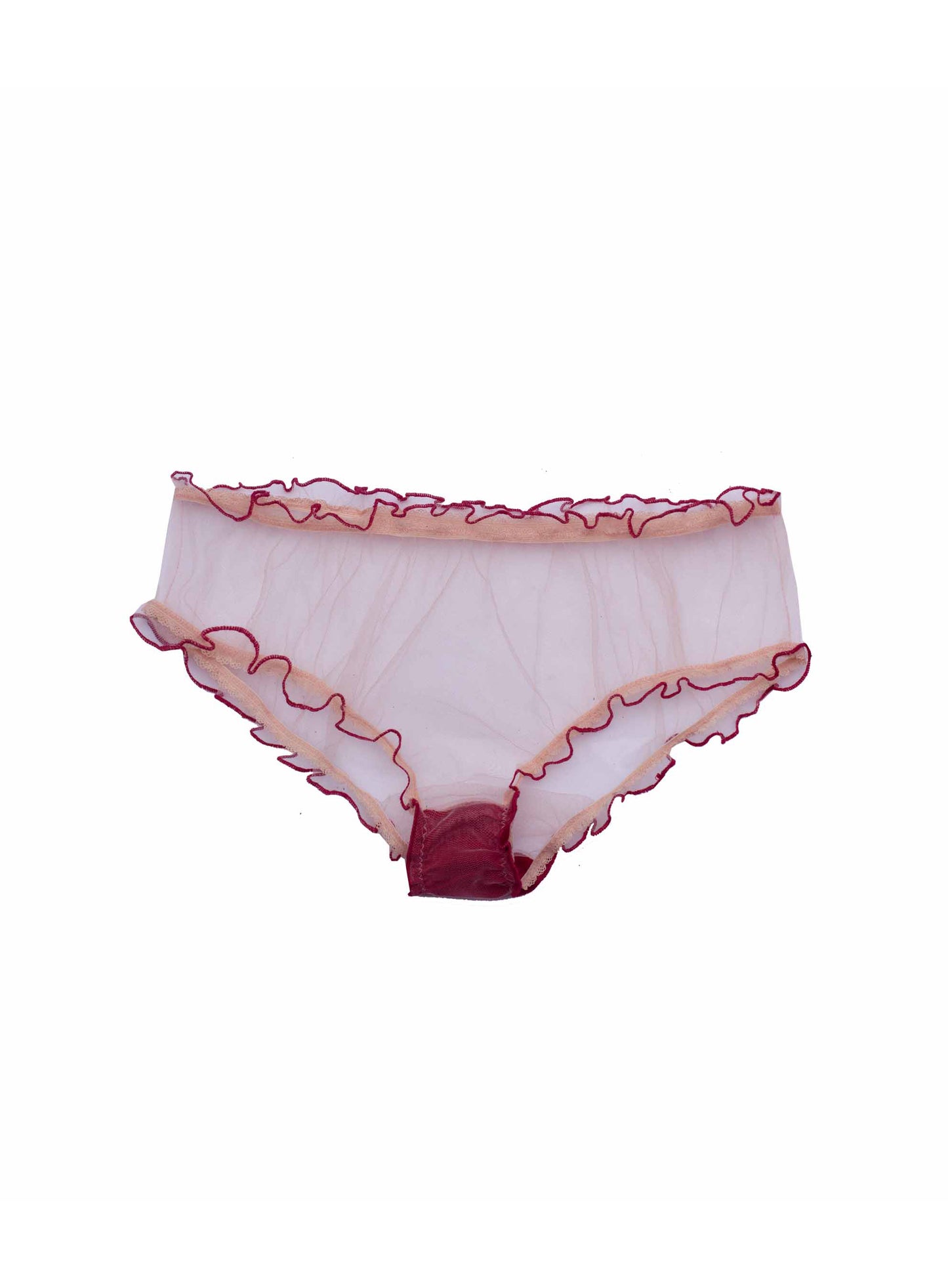 Maya red frill bloomer