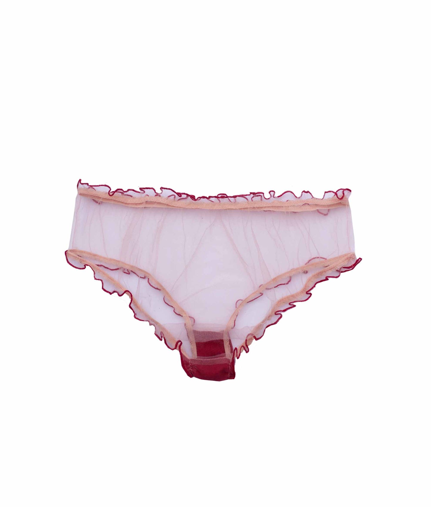 Maya red frill bloomer