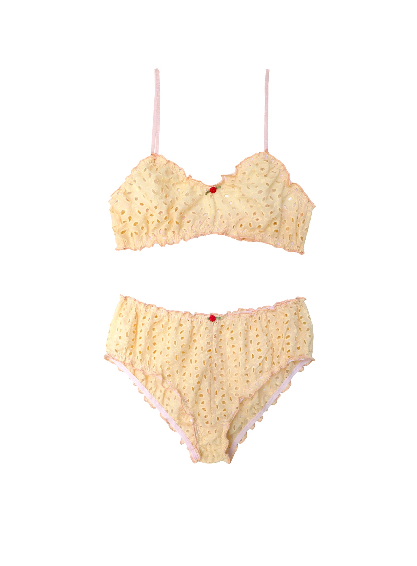 Broderie lace underwear set