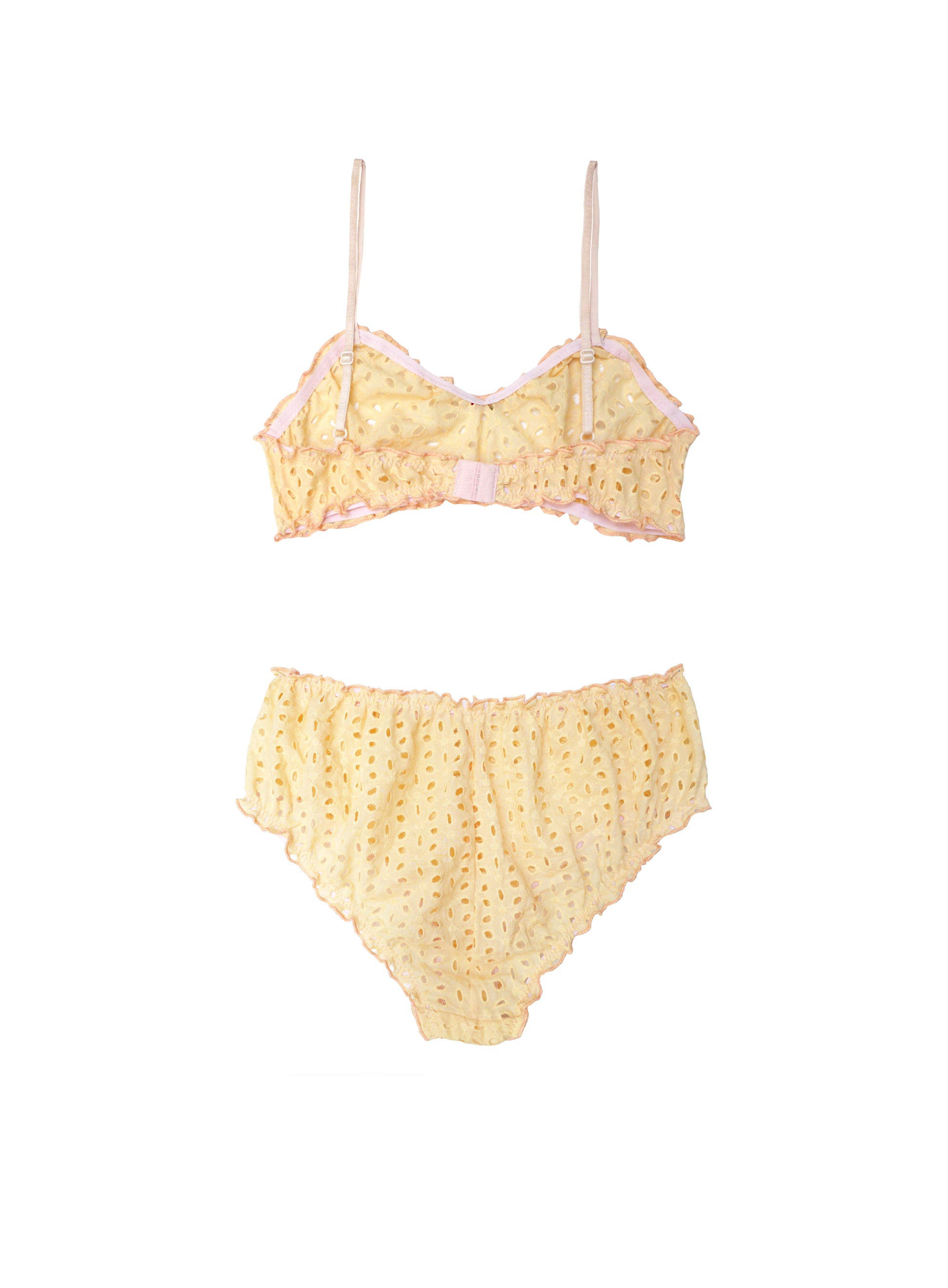 Broderie lace underwear set