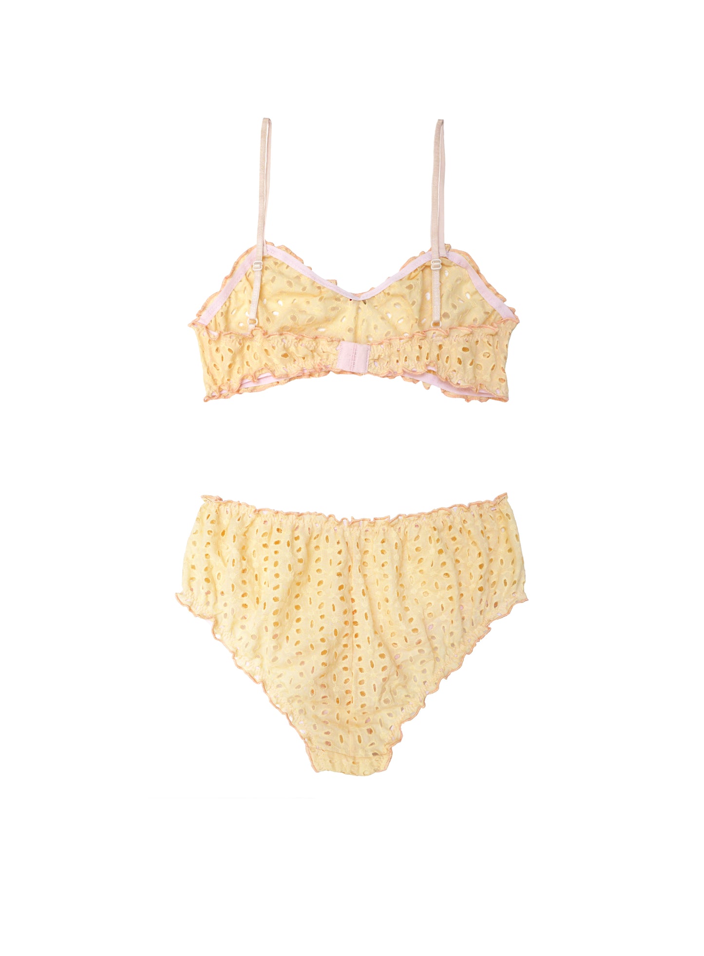 Broderie lace underwear set