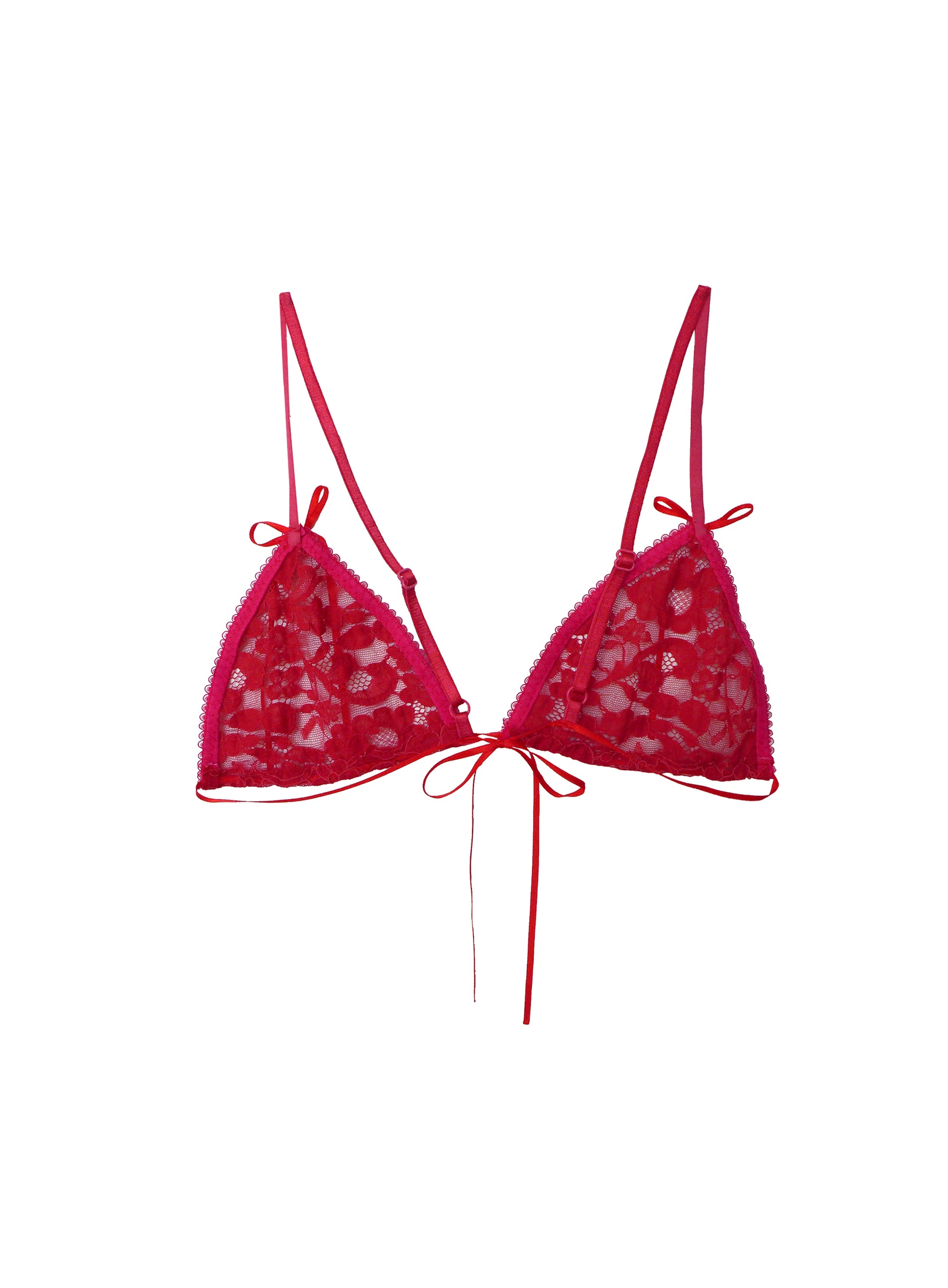 Nostalia - Red lace micro bra