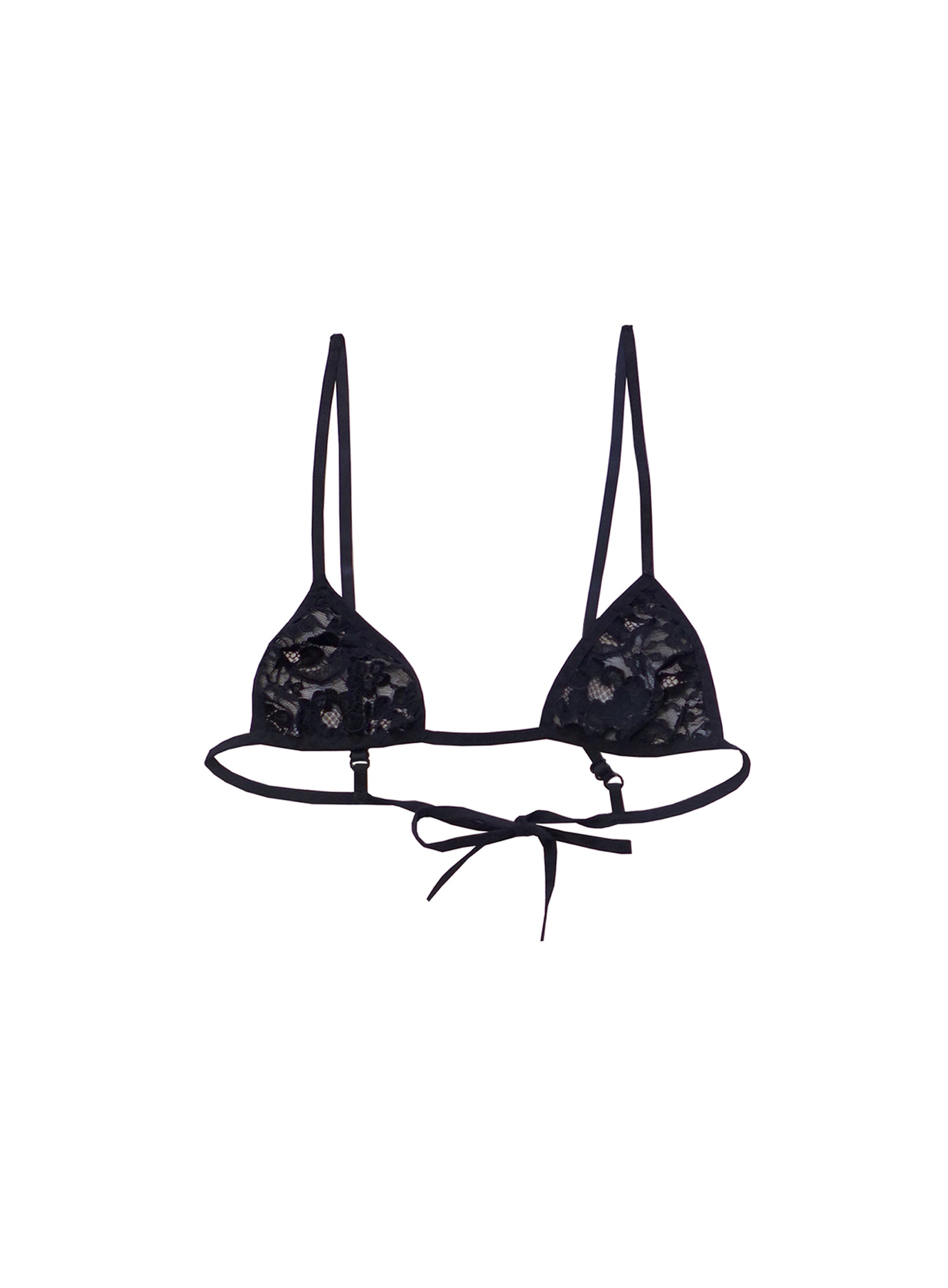 Black lace bra