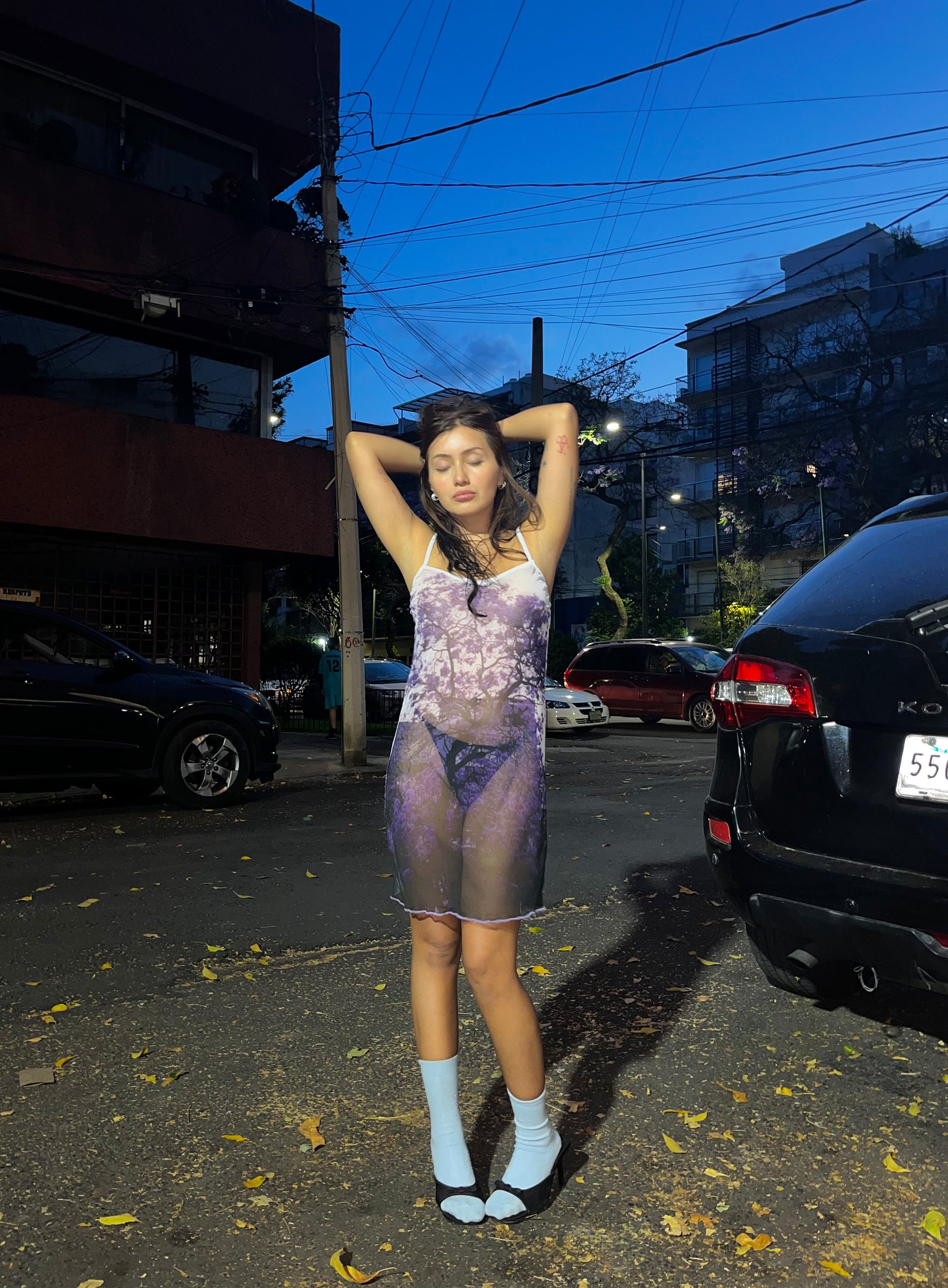 Bloomed  mini dress