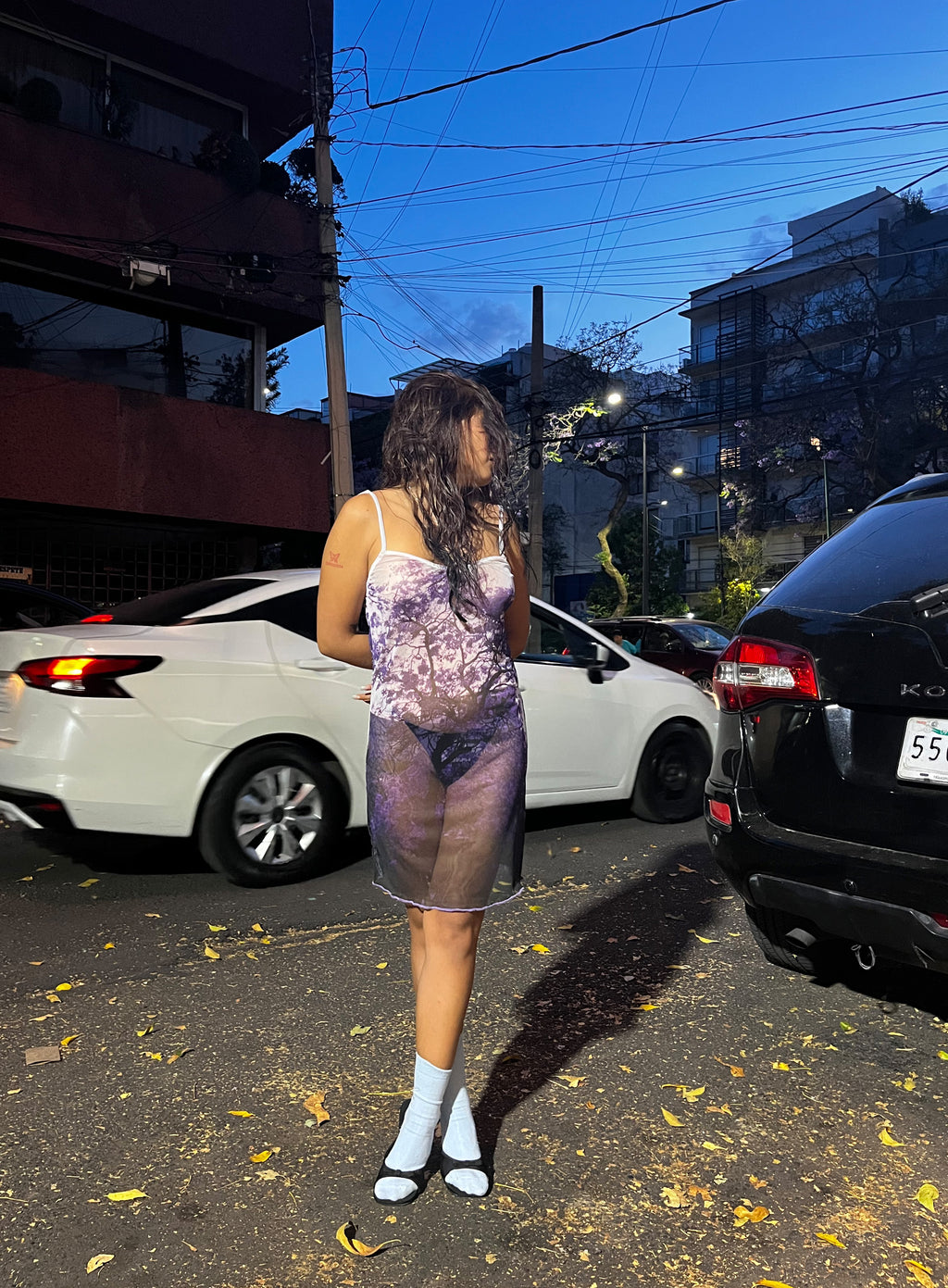 Bloomed  mini dress