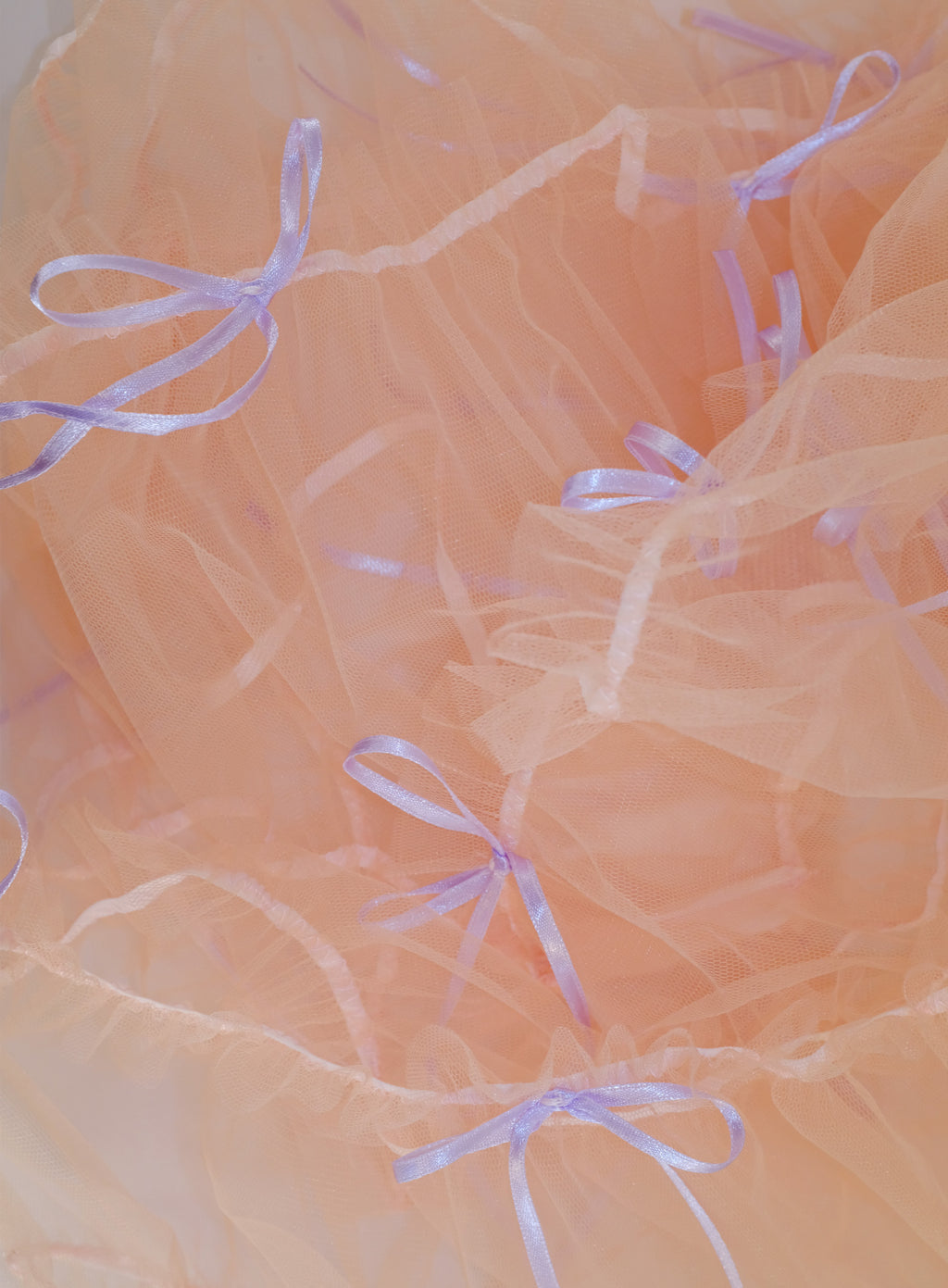 Triple bow tulle bloomer lilac