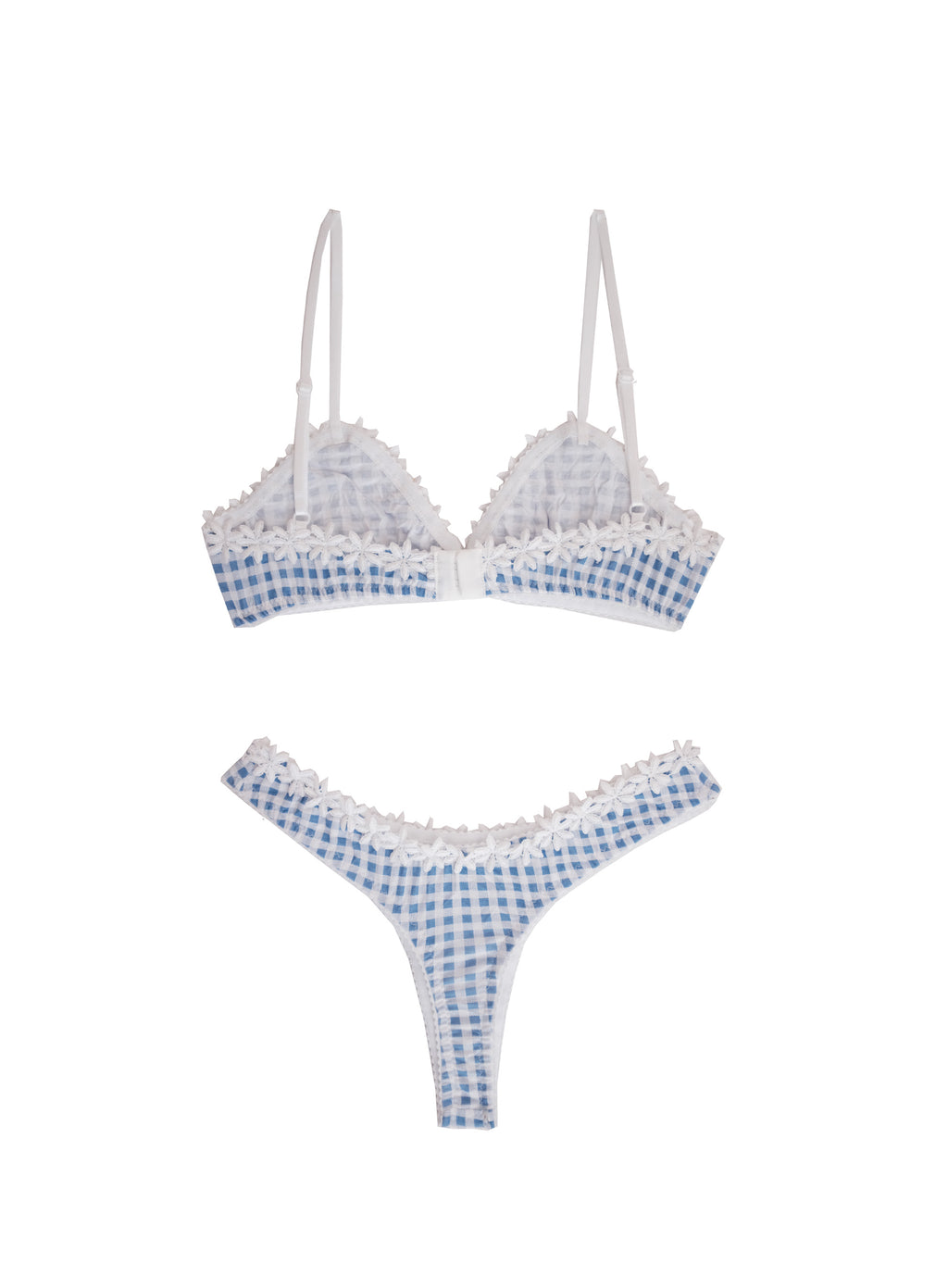 Forget me not gingham set