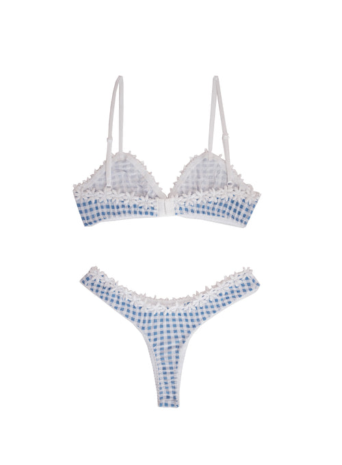 Forget me not gingham set