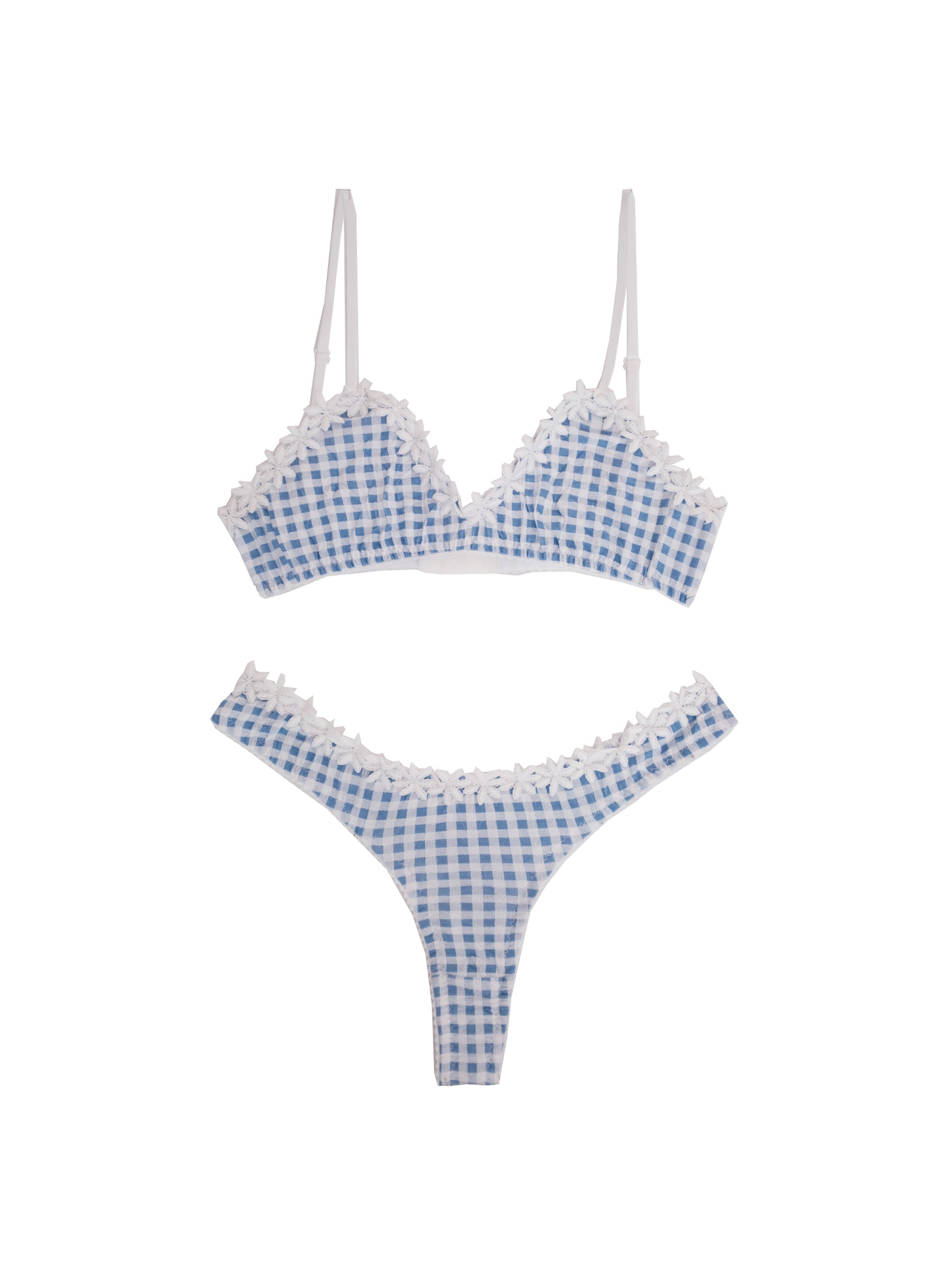 Forget me not gingham set