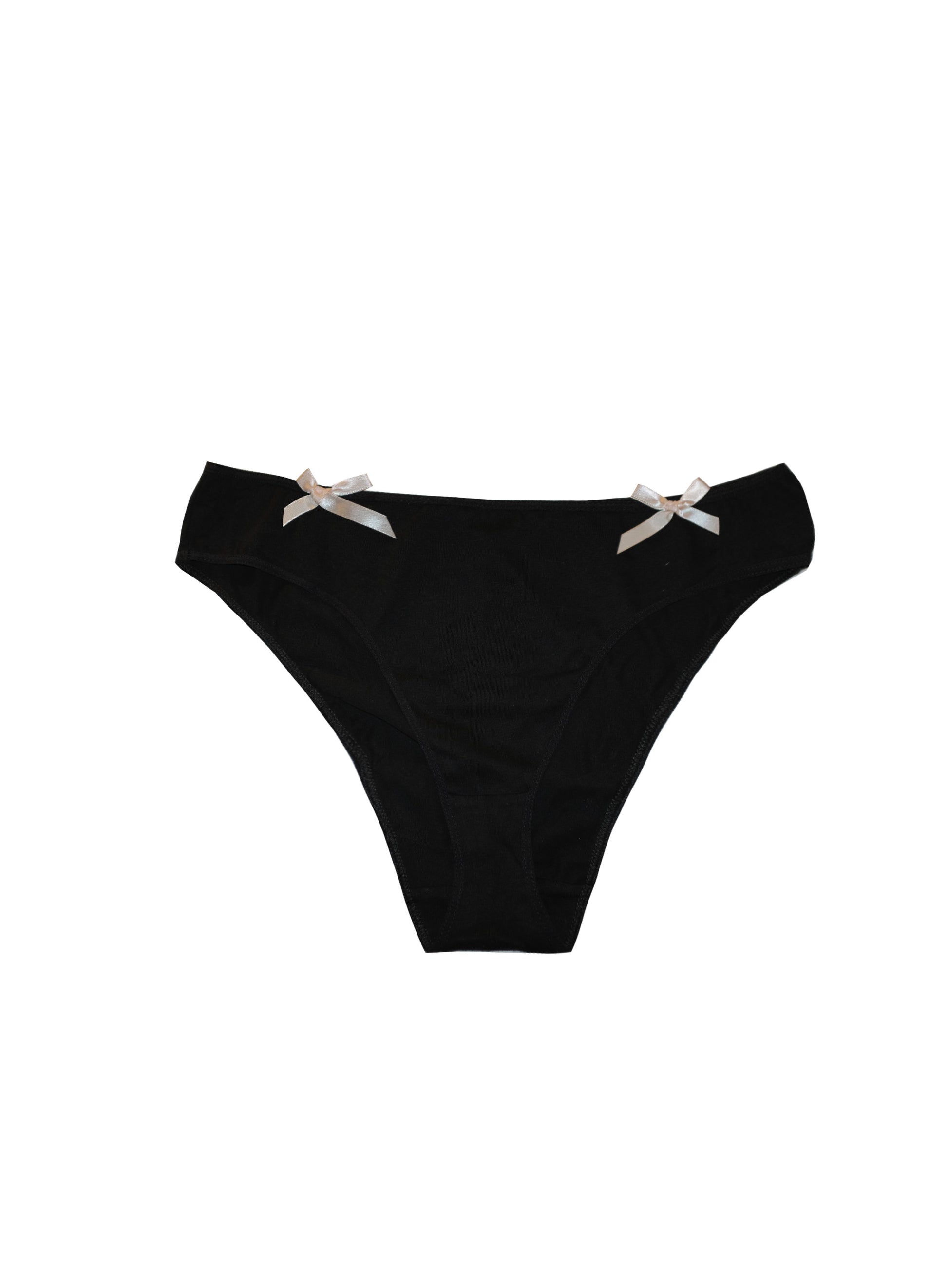 Black cotton top & knickers set