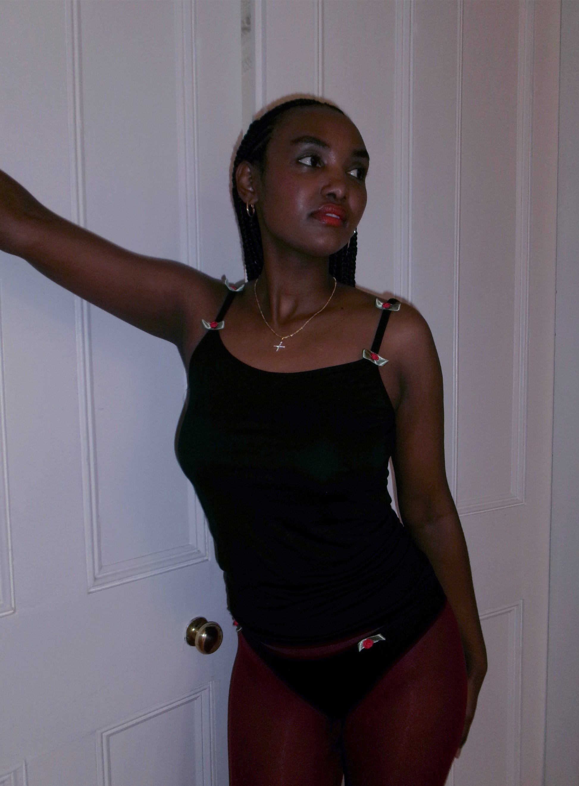 Black cotton knicker