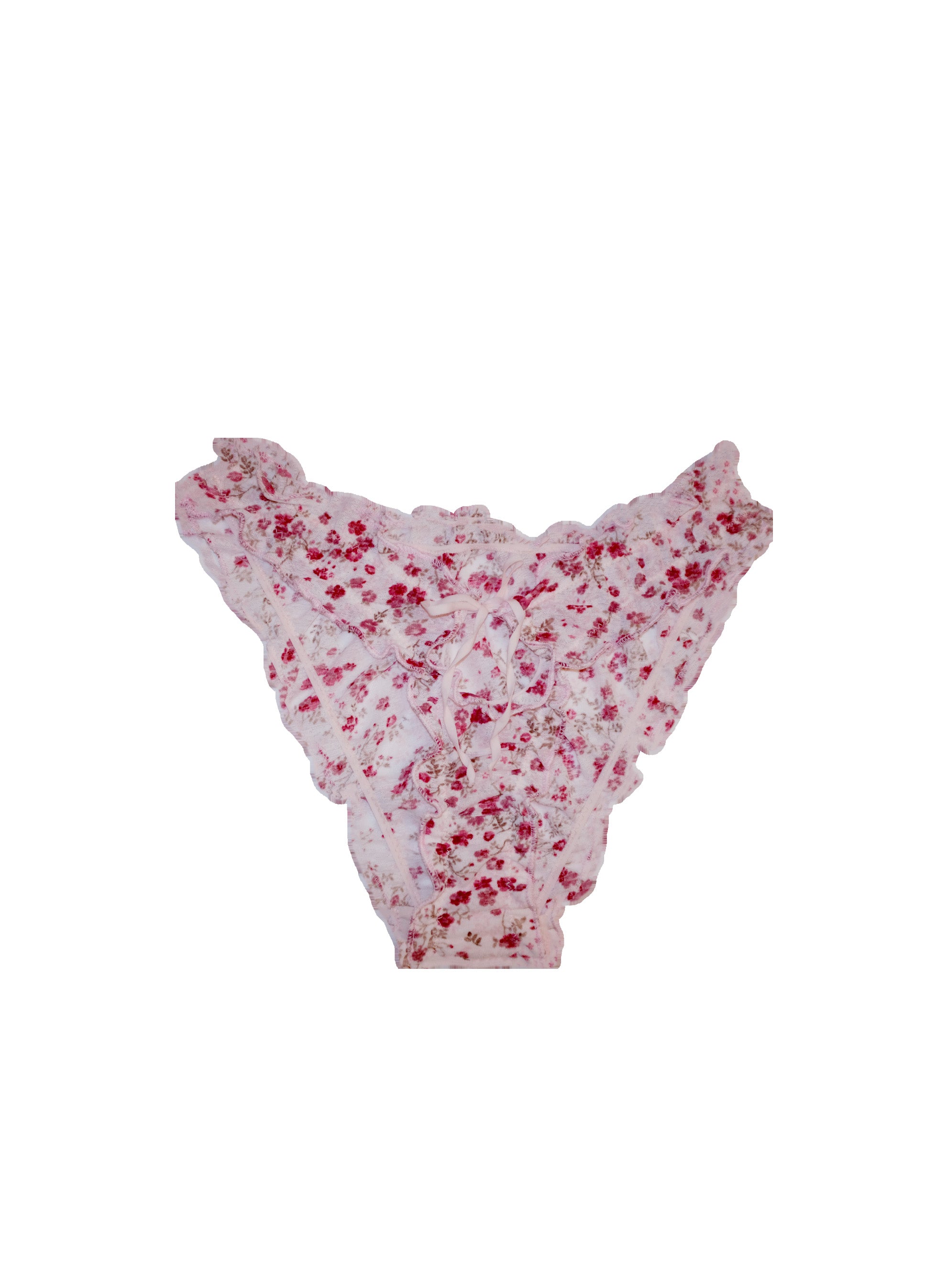 Floral mesh knickers