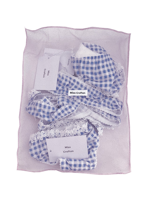 Forget me not gingham set