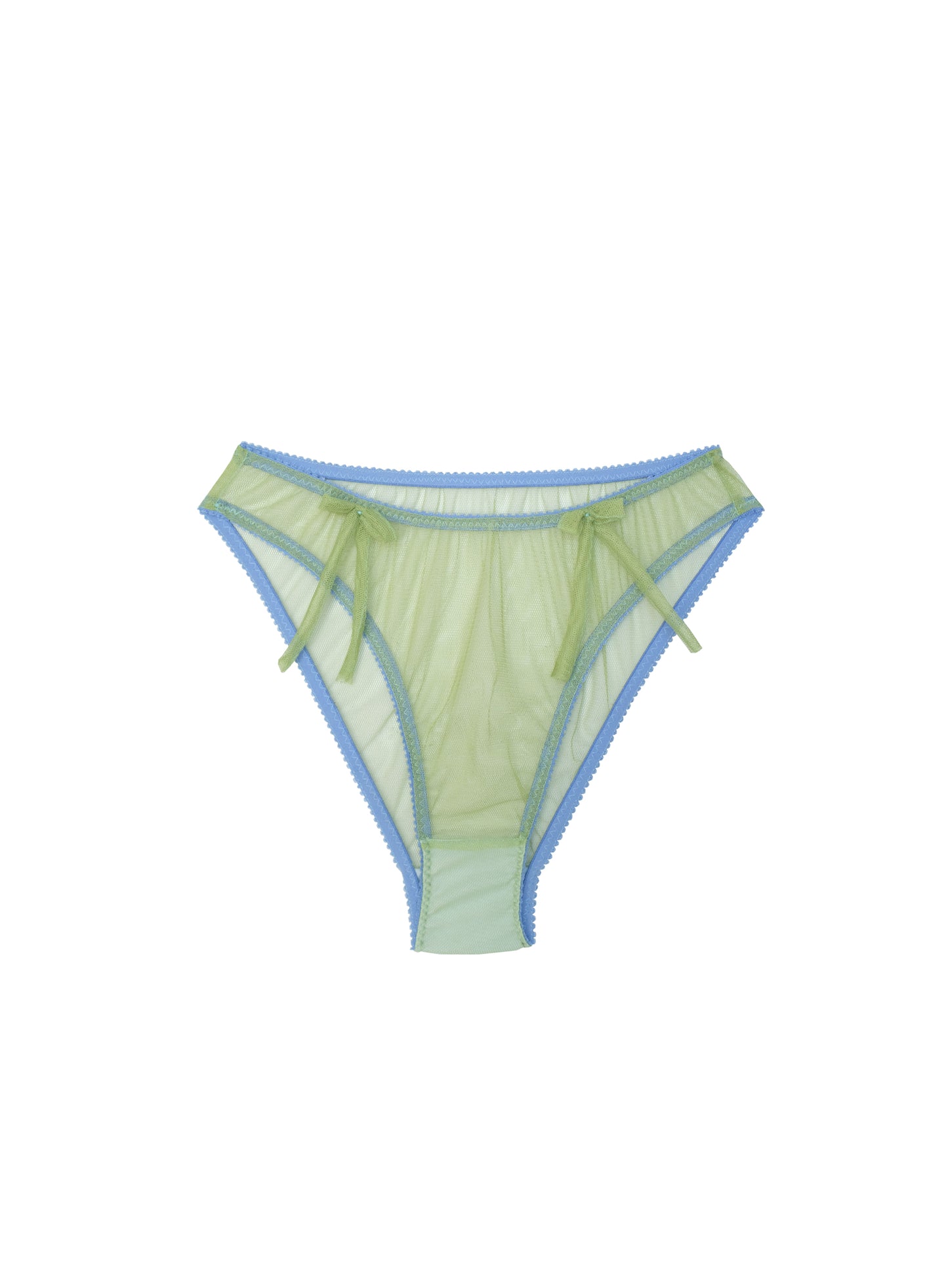 Kiwi - Green tulle high leg knicker