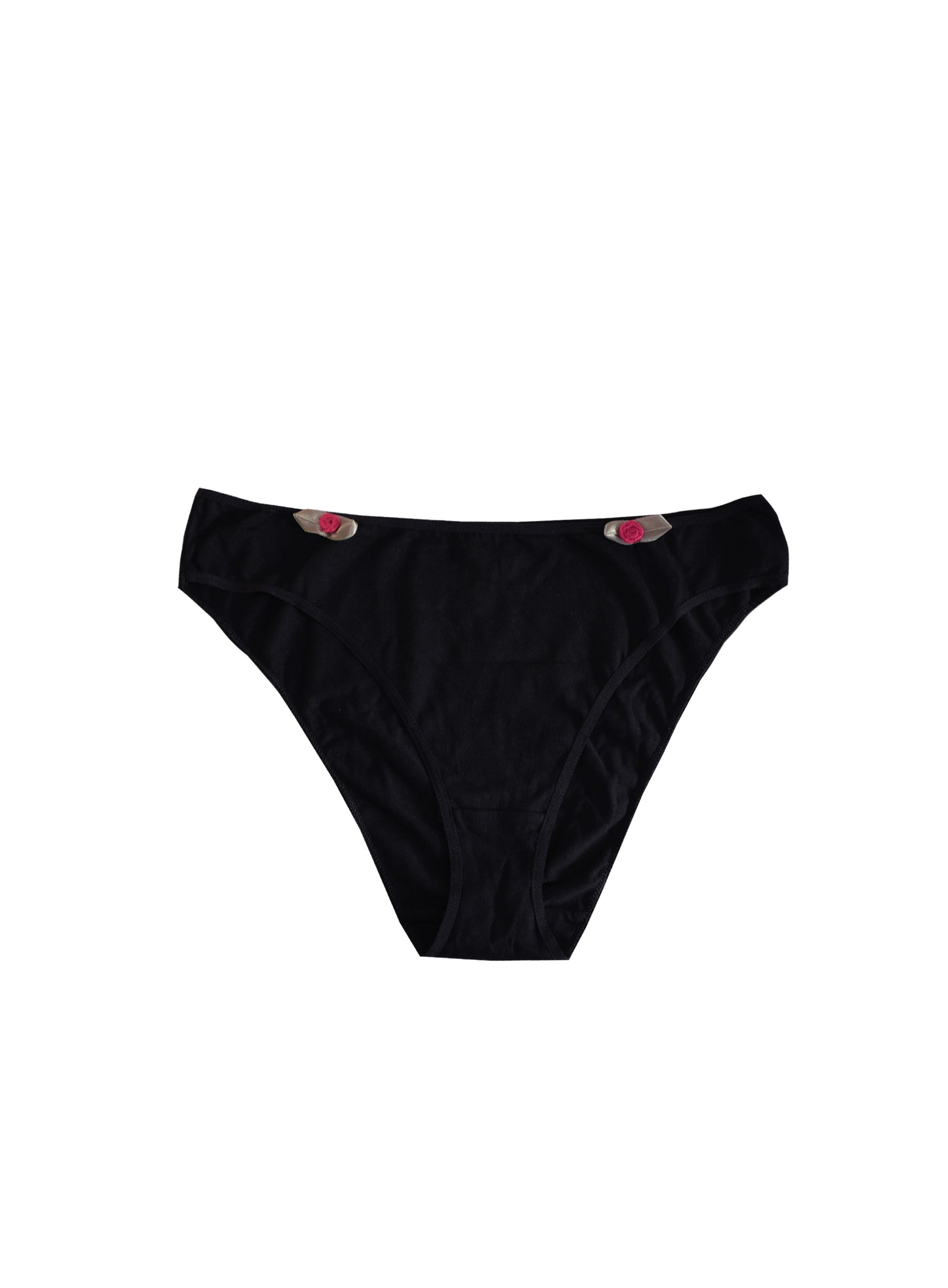 Black cotton knicker