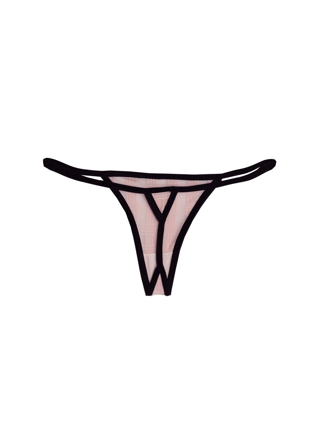 She ate - Pink chequered thong