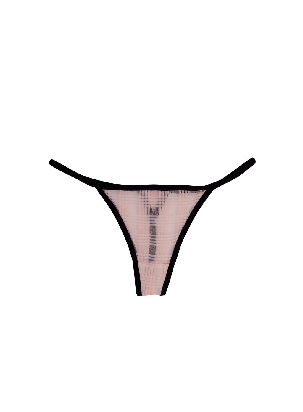 She ate - Pink chequered thong