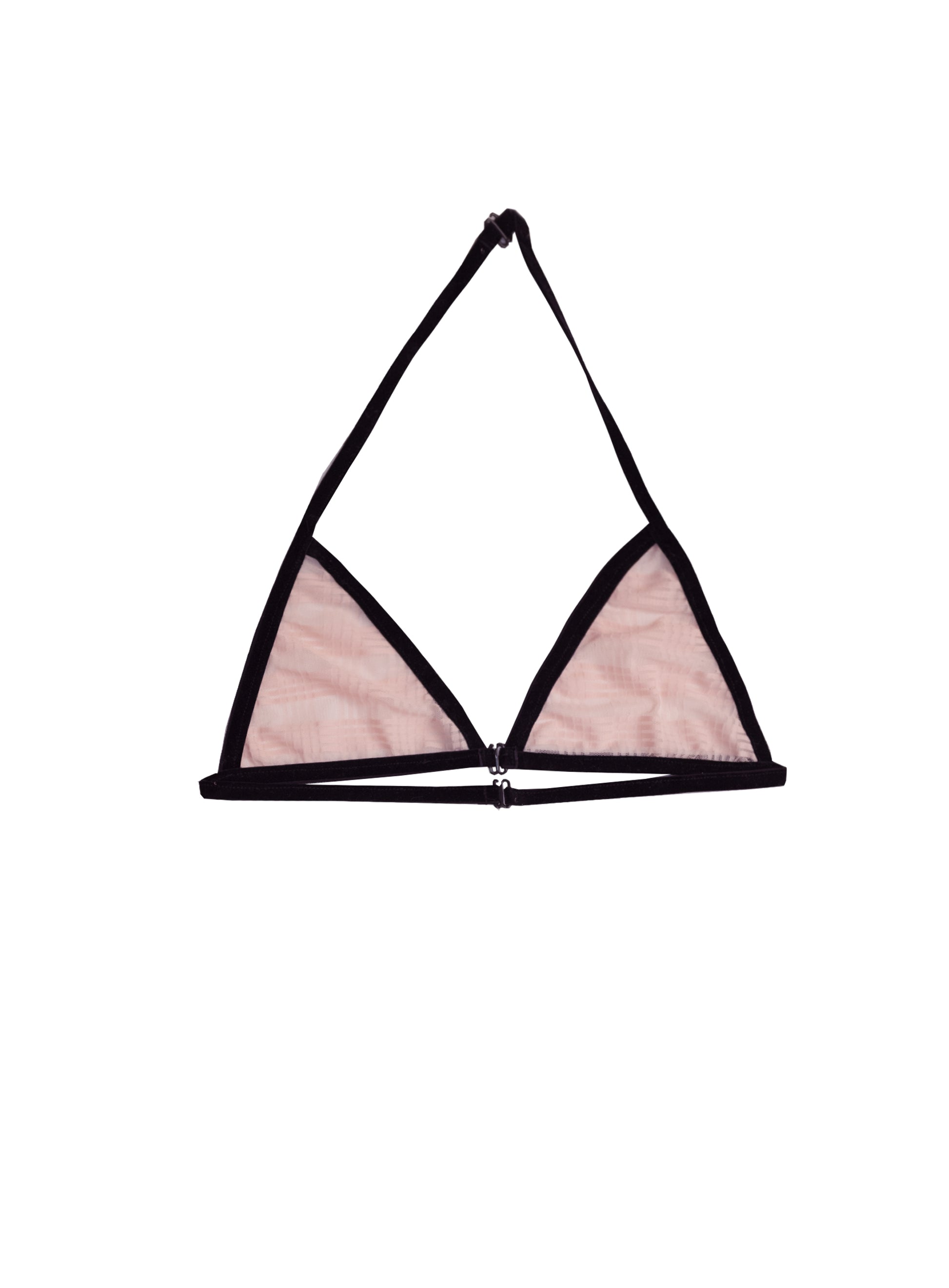 She ate - Pink halterneck bra