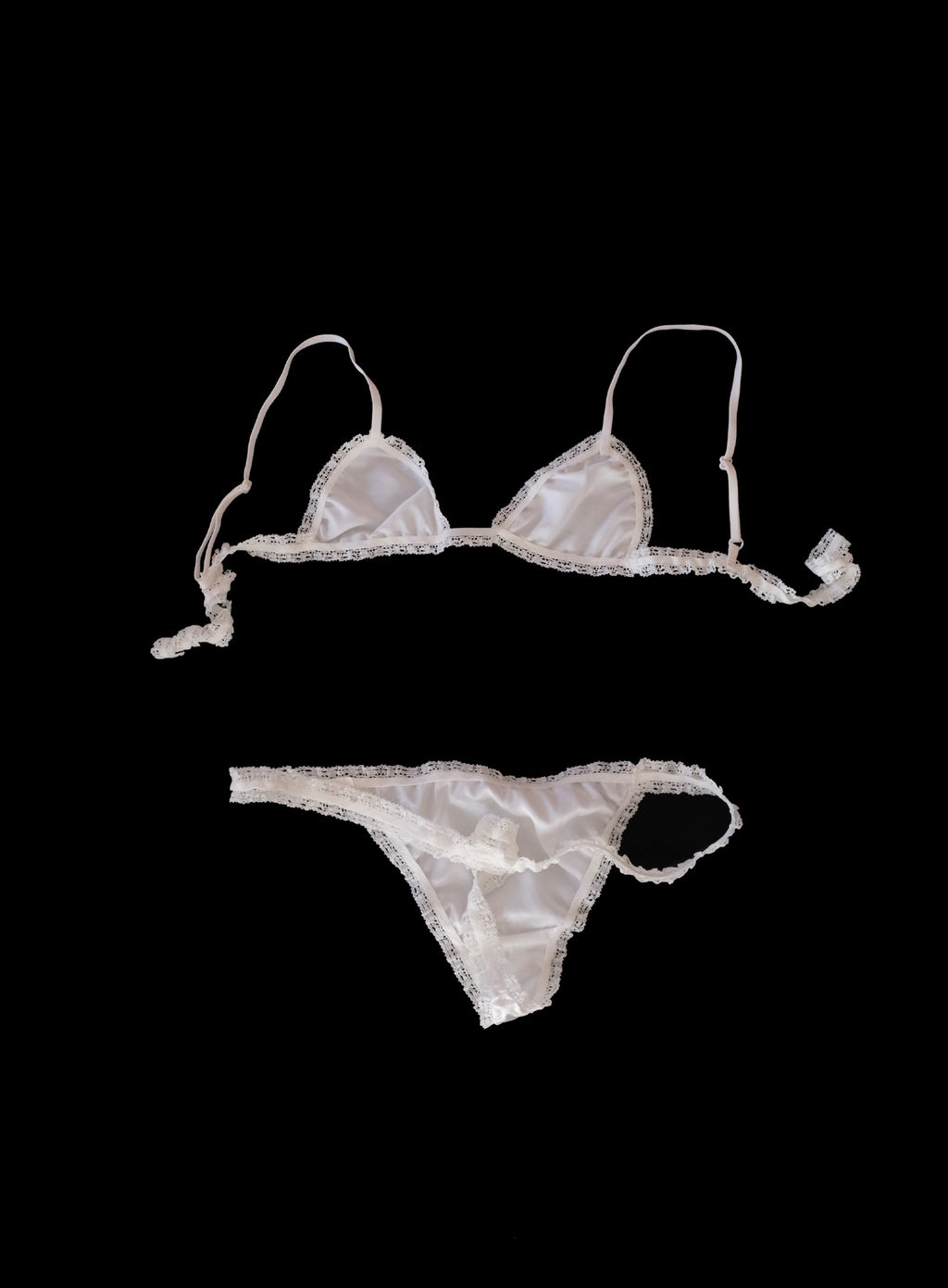 Silky satin set