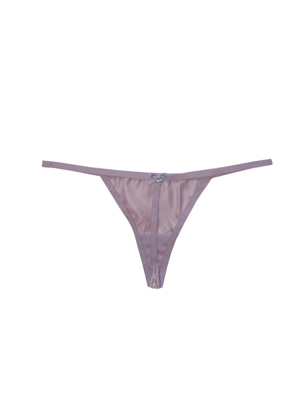 Silver micro thong