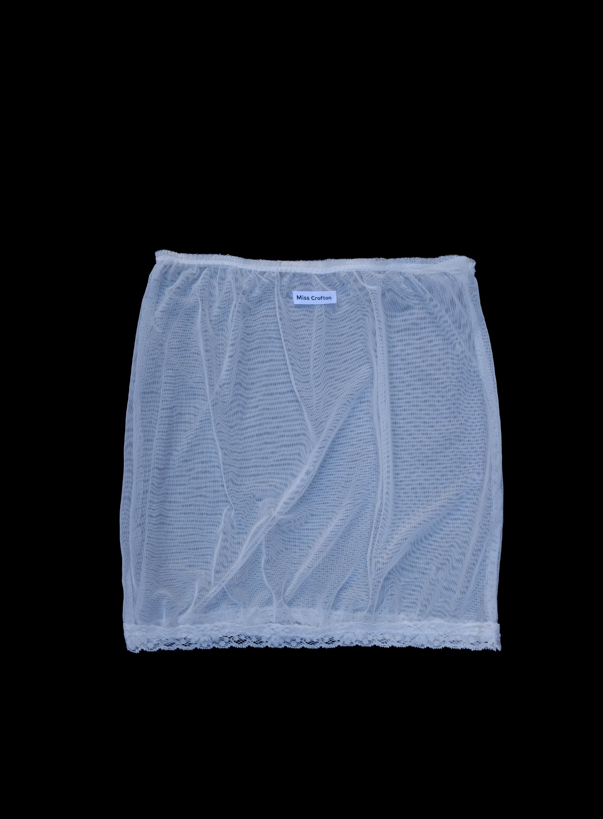 White stretch skirt