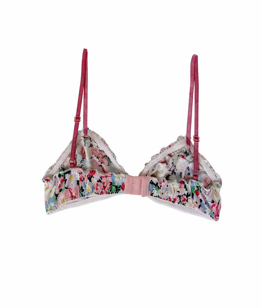 Celine - Soft cup floral cotton bralette