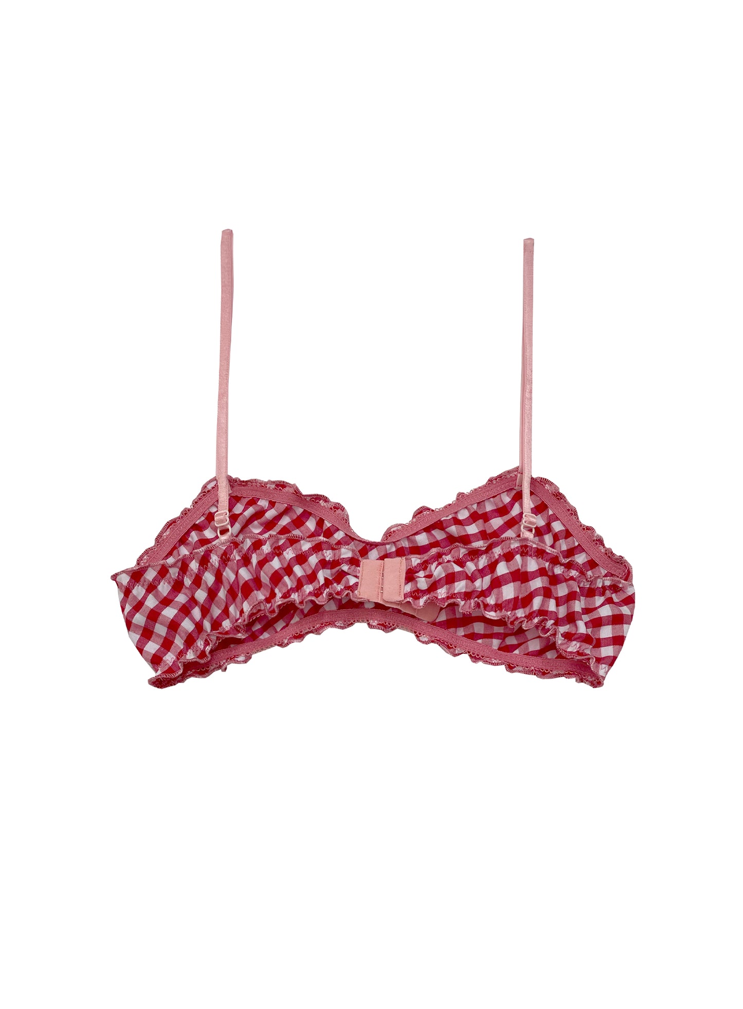 Red gingham bra