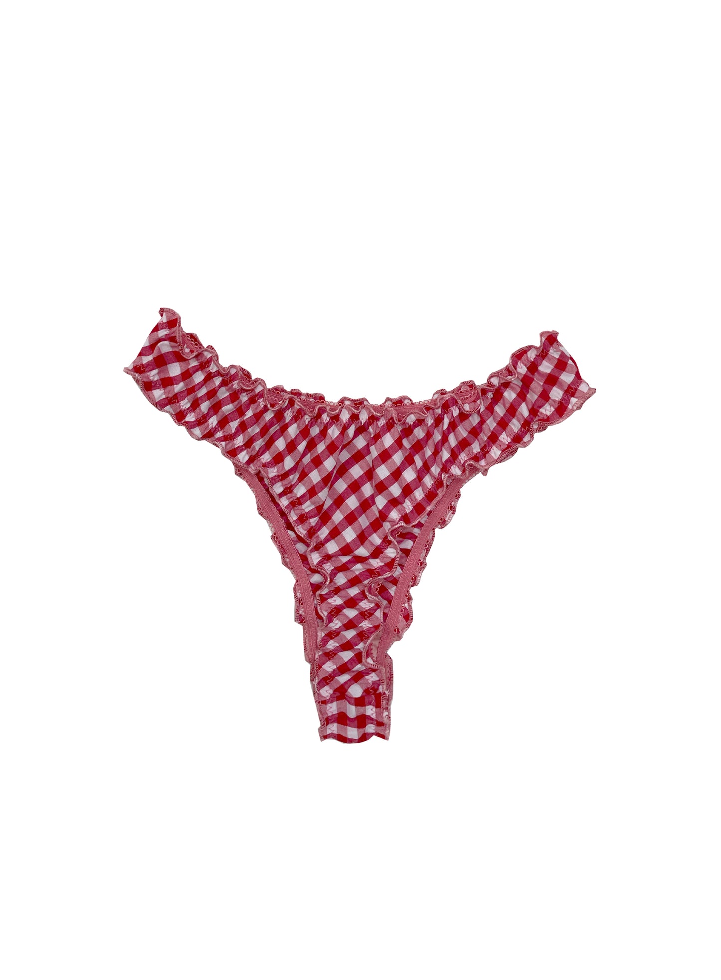 red gingham underwear