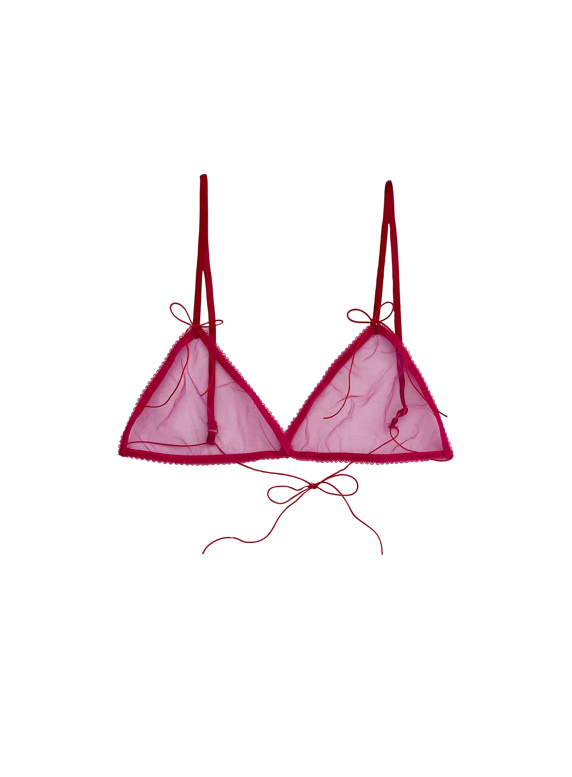 Pink triangle bra
