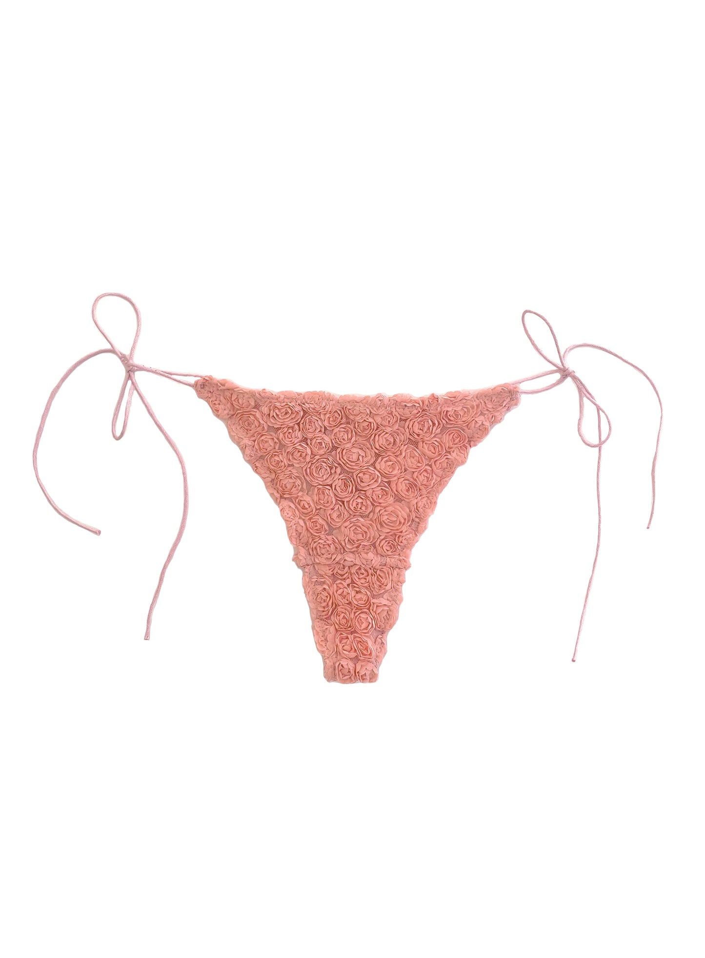 Lara G string in rose tulle