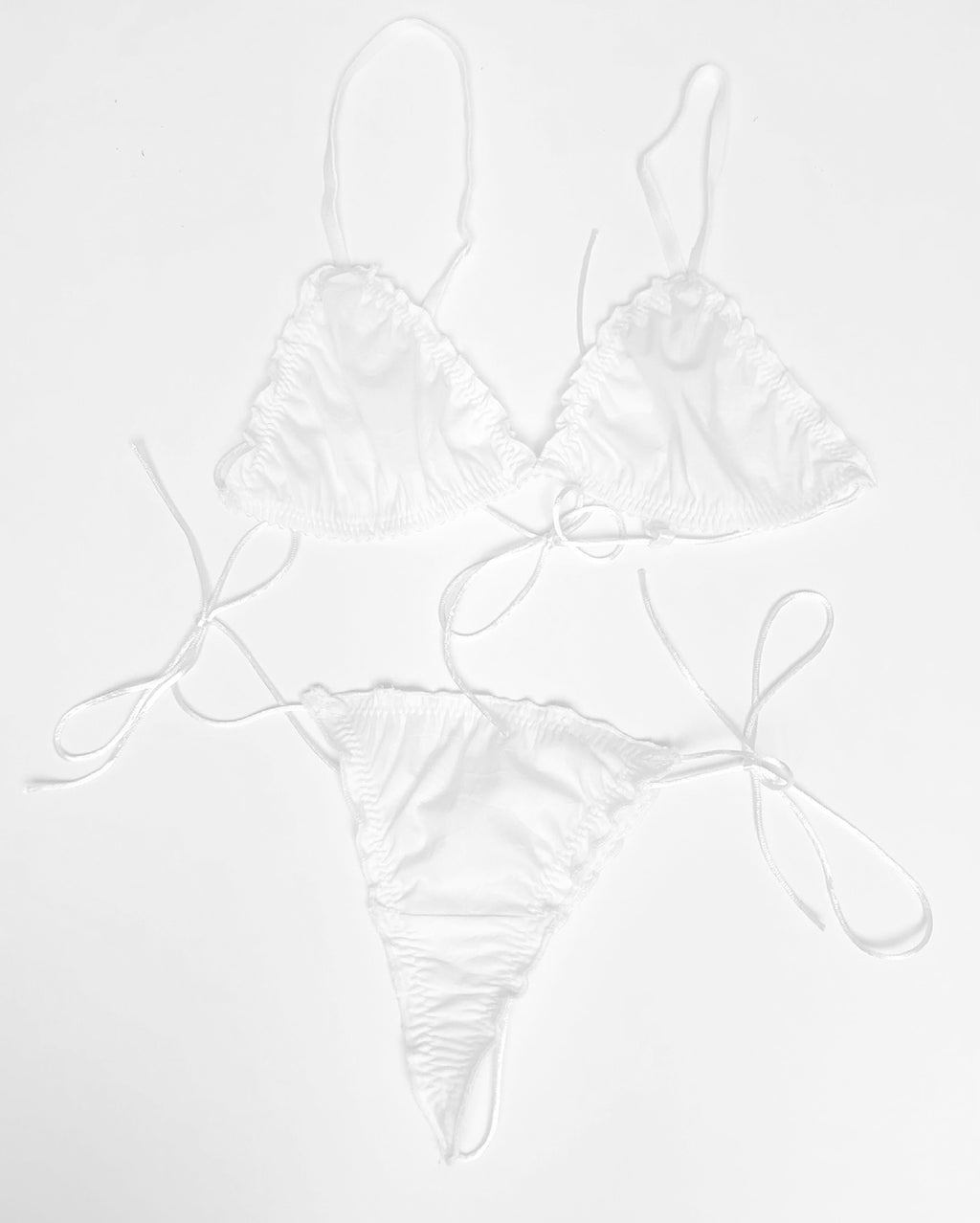 White cotton underwear set