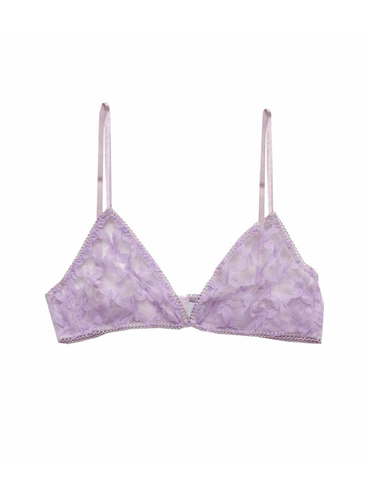 Celine - Soft cup floral cotton bralette – misscrofton