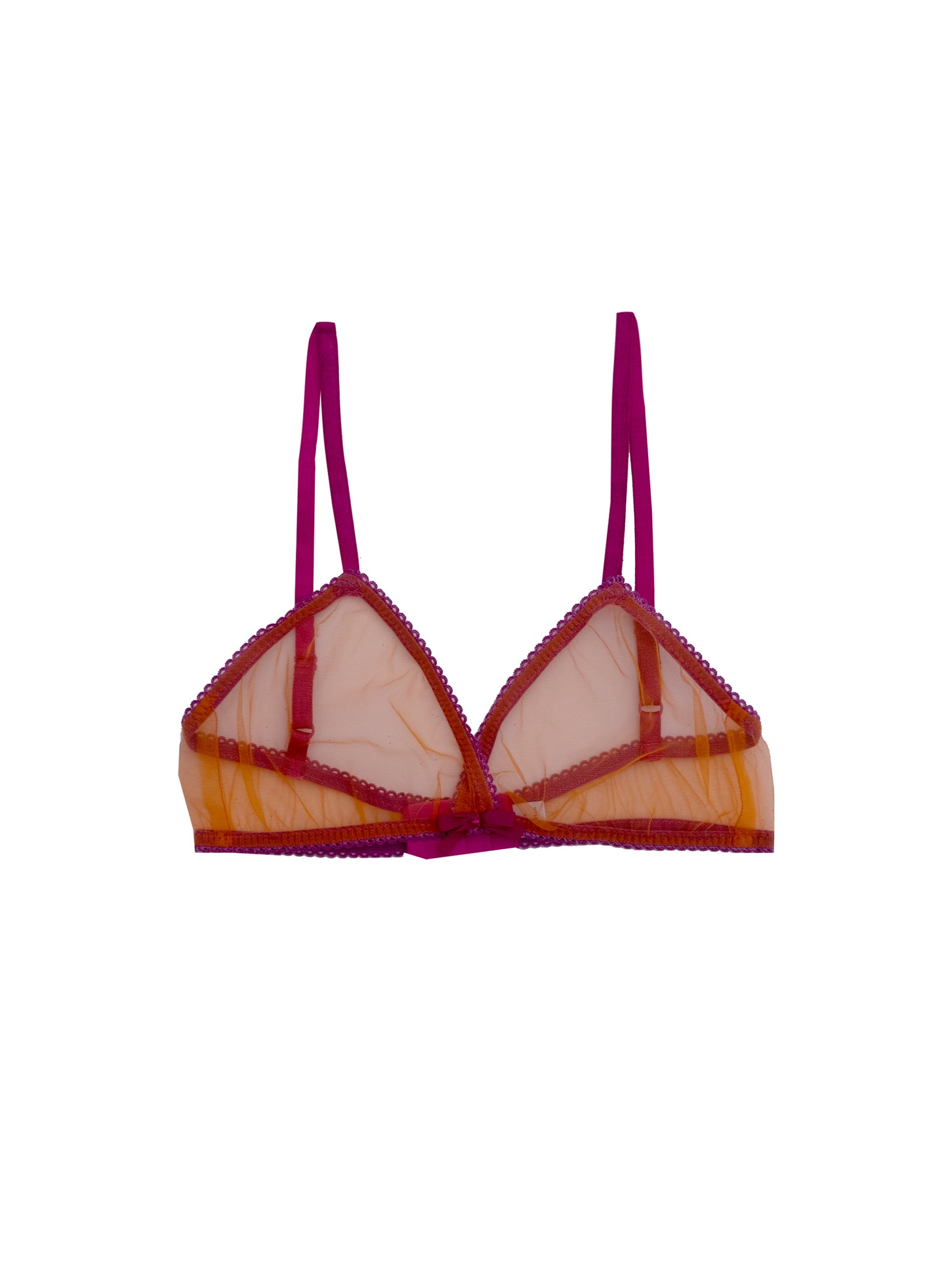 Kim - in apricot tulle bra