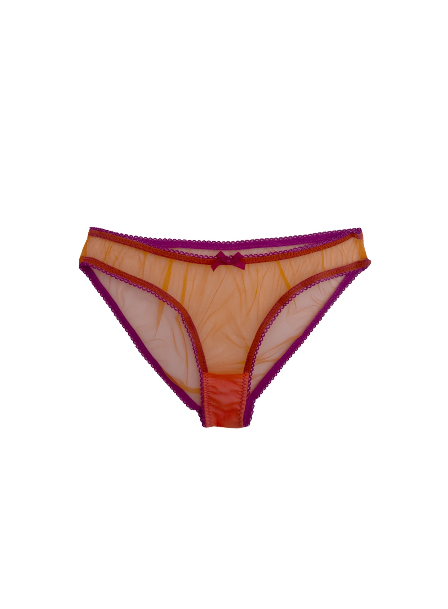 Kim - in apricot tulle knickers