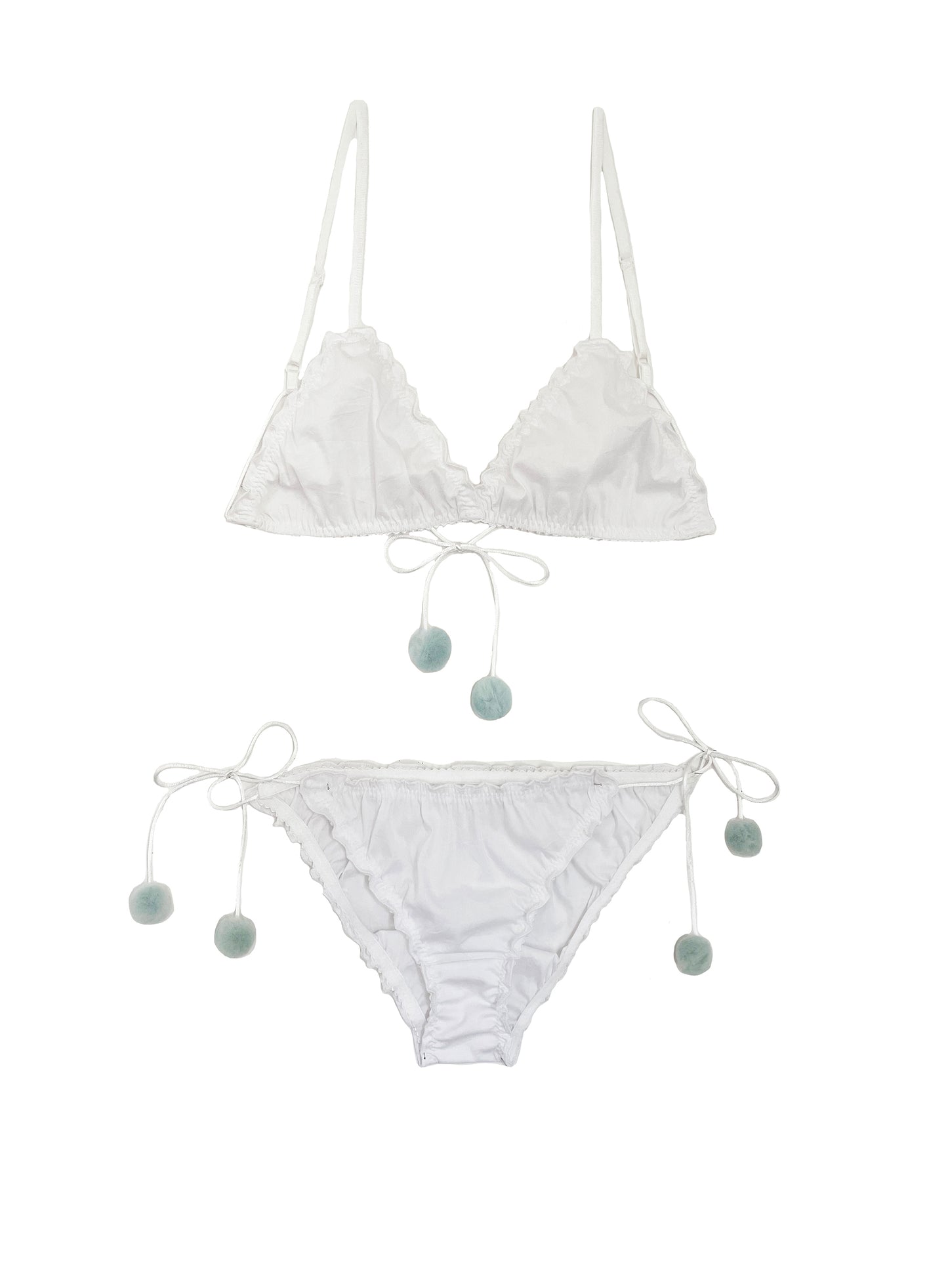 Spirit - white cotton lingerie set