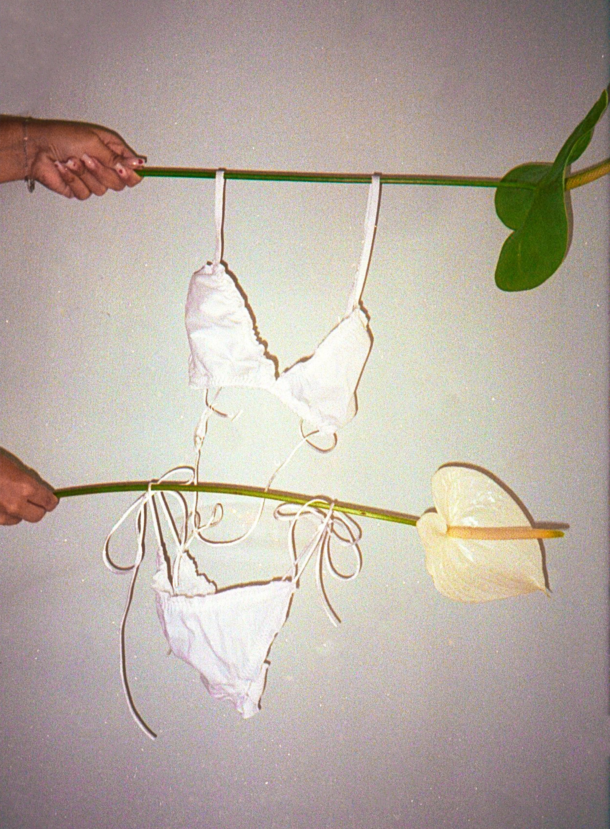 White cotton underwear set